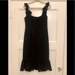 Cinq a Sept - Black Ruffle Cocktail Dress (Sz 6)